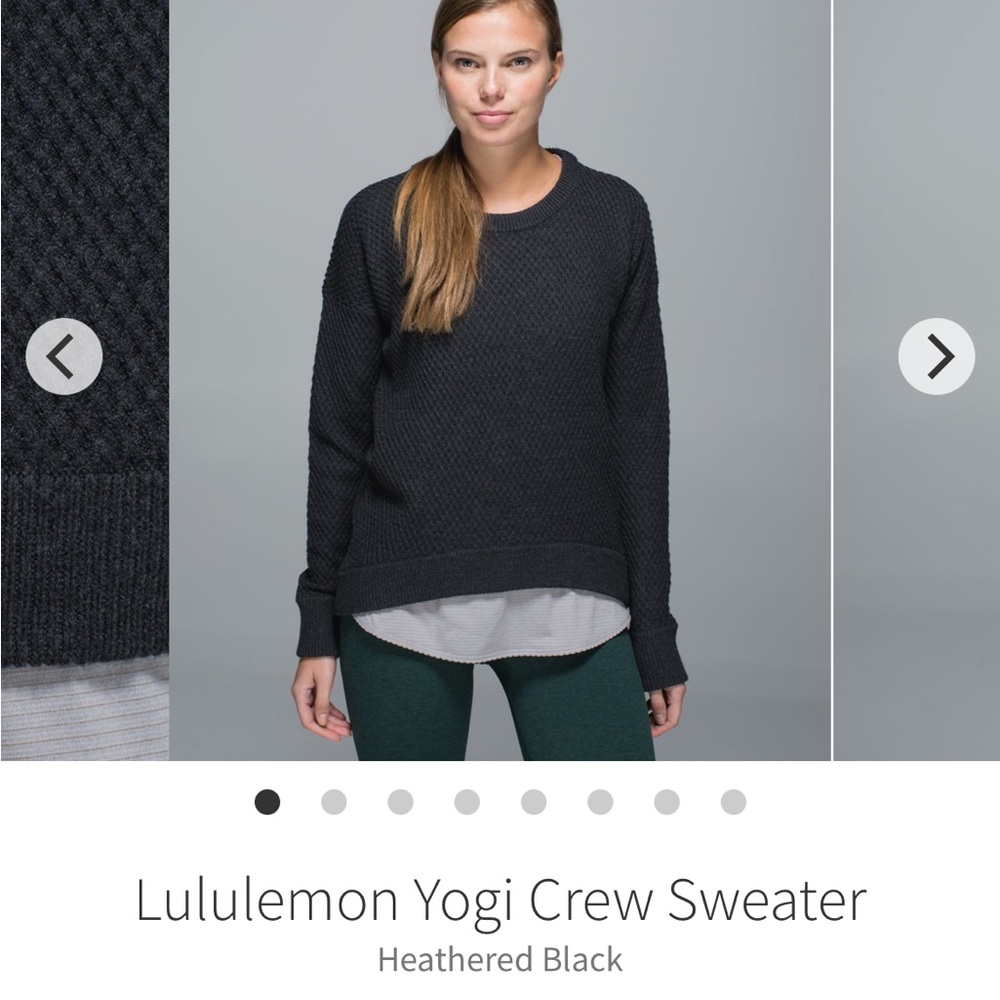 Lululemon Yogi Crew Sweater Size 6 Grey